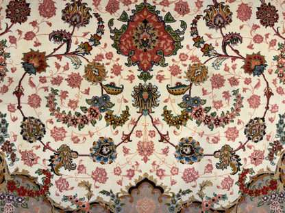 Hand-Knotted 70 Raj Persian Tabriz Rug - 10’x13’5”
