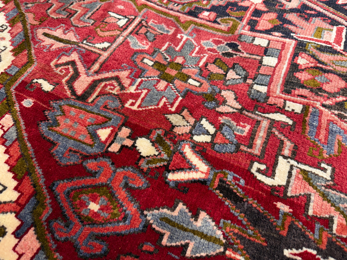 Hand-Knotted Persian Heriz Rug - 8’3”x10’9”