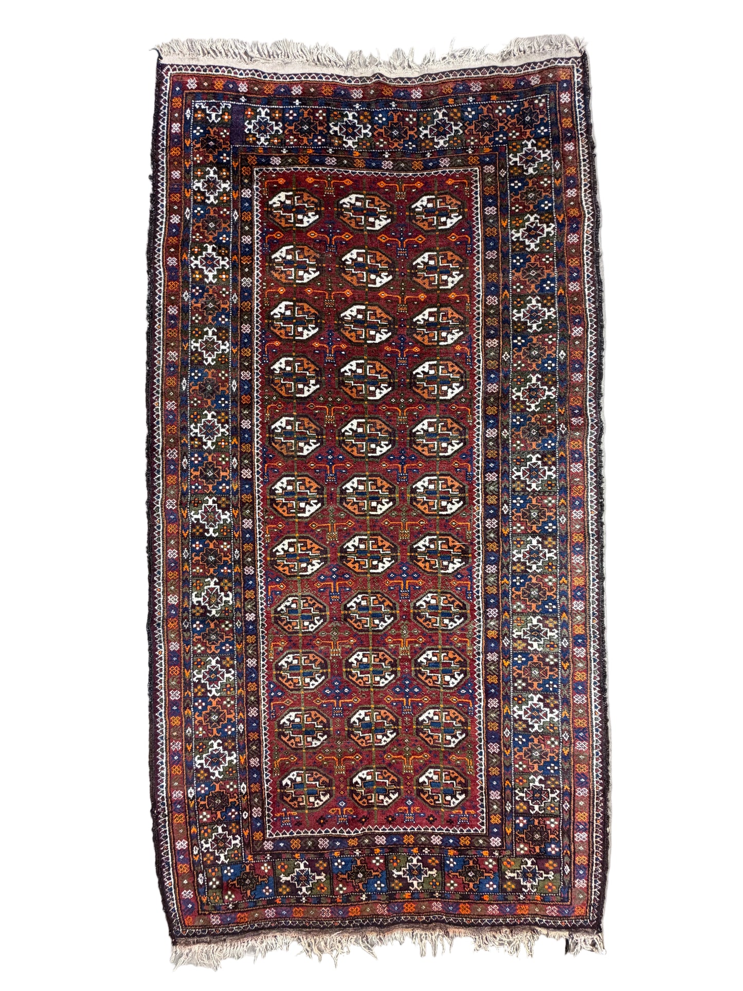 Hand-Knotted Persian Baluchi Rug - 3’10”x7’3”