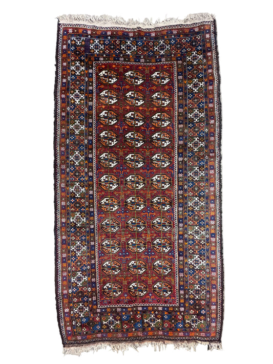 Hand-Knotted Persian Baluchi Rug - 3’10”x7’3”