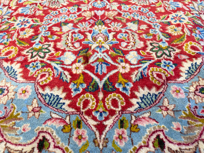 Antique Hand-Knotted Persian Kerman Rug - 9’11”x13’4”