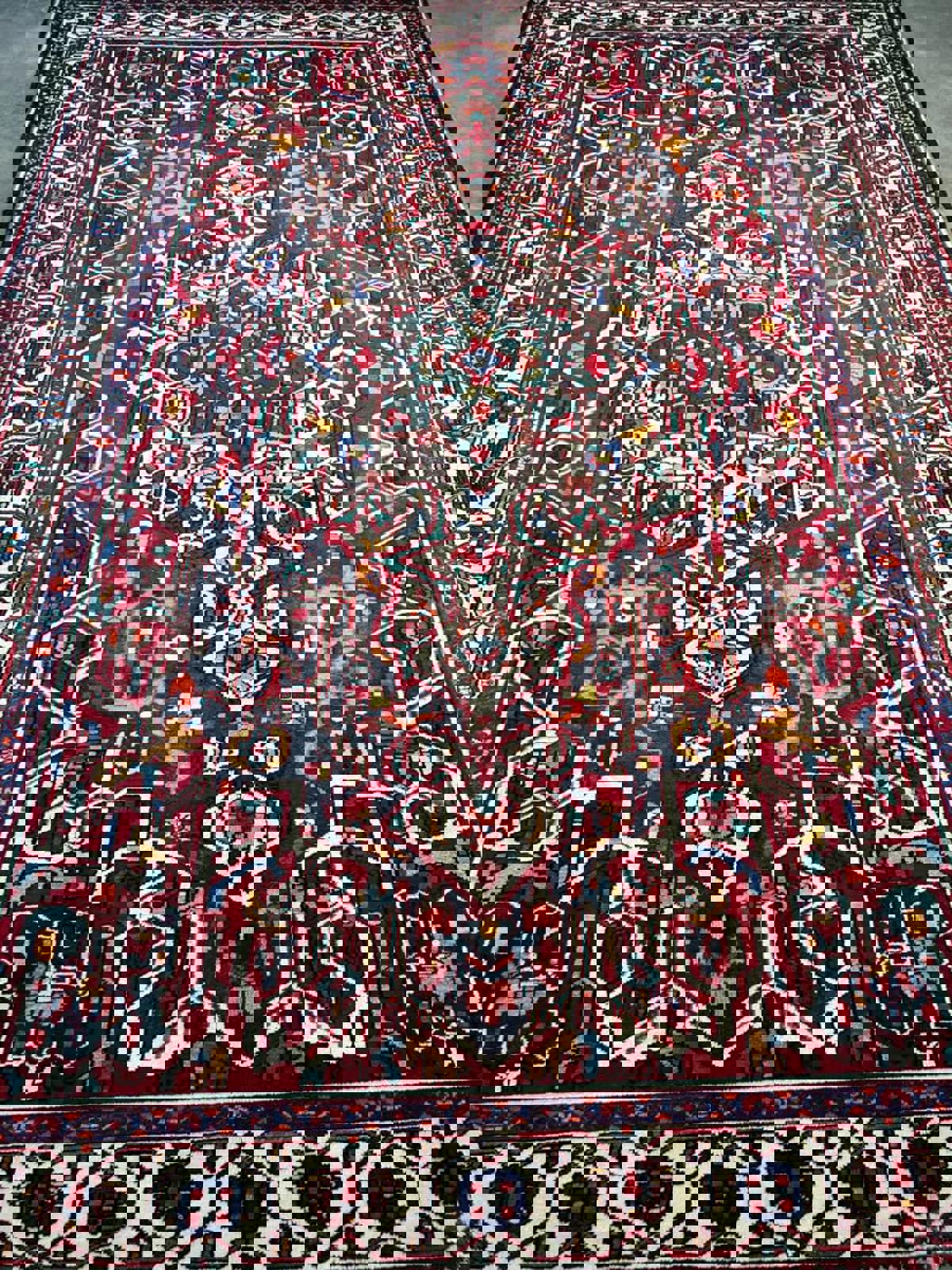 6'10"x10'3" Handmade 100% Wool Persian Bakhtiari Rug