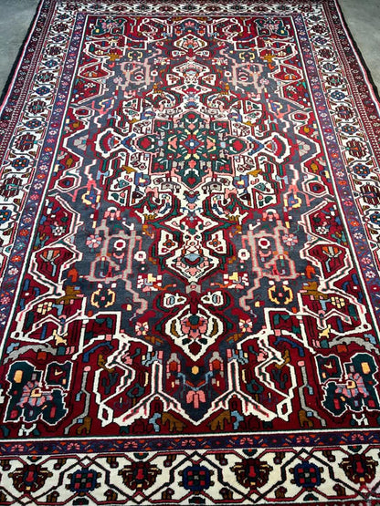 6'10"x10'3" Handmade 100% Wool Persian Bakhtiari Rug