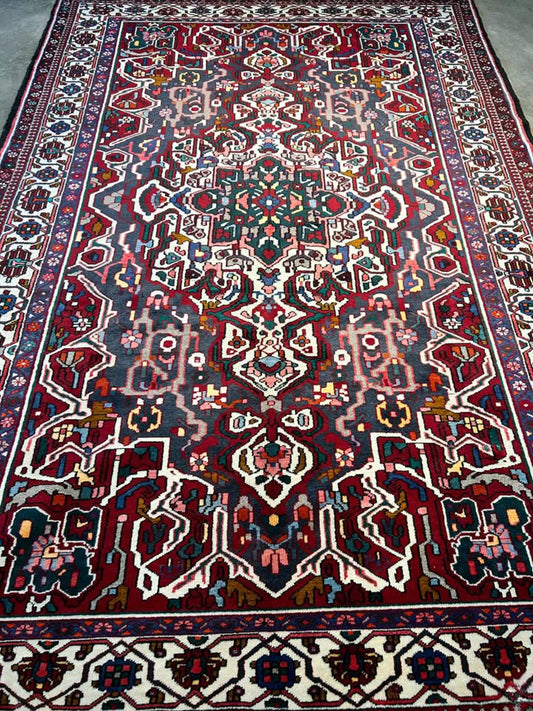 6'10"x10'3" Handmade 100% Wool Persian Bakhtiari Rug