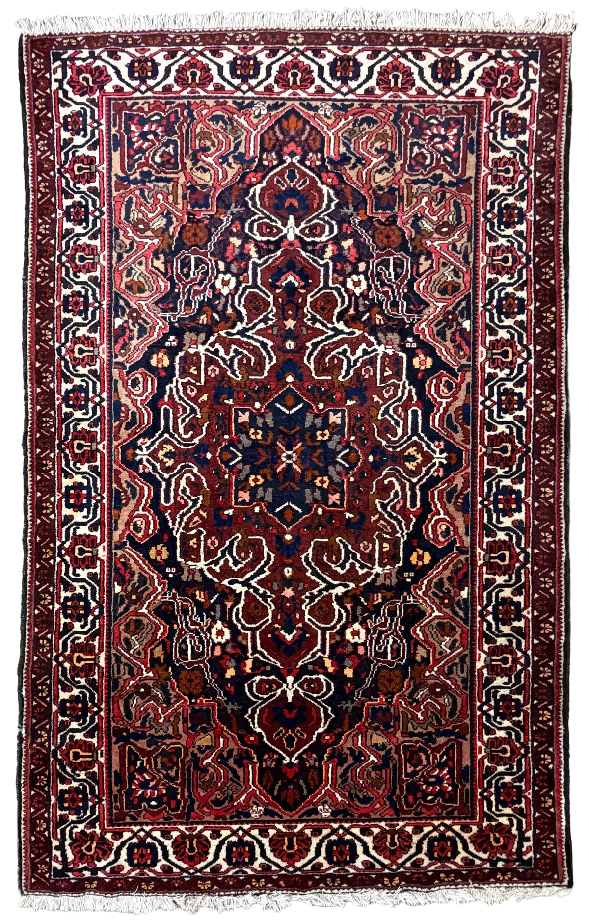 Antique Hand-Knotted Bakhtiari Rug - 5’5”x8’3”