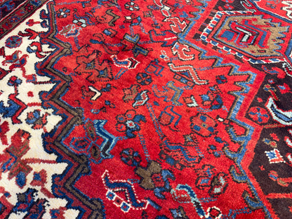 Hand-Knotted Persian Heriz Rug - 7’3”x10’3”