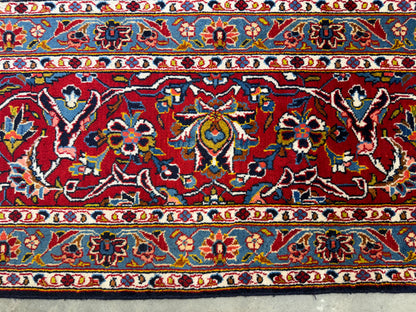 Hand-Knotted Persian Kashan Rug - 9’11”x14’3”