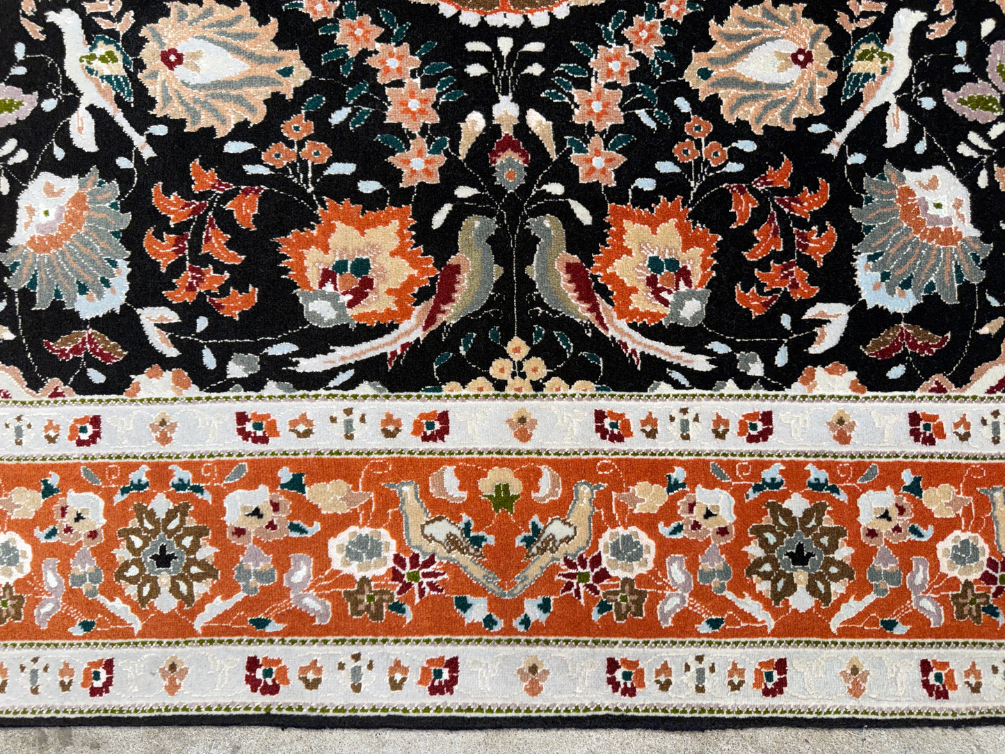 Hand-Knotted Persian Tabriz 60 Raj  Rug - 5'x6'7"
