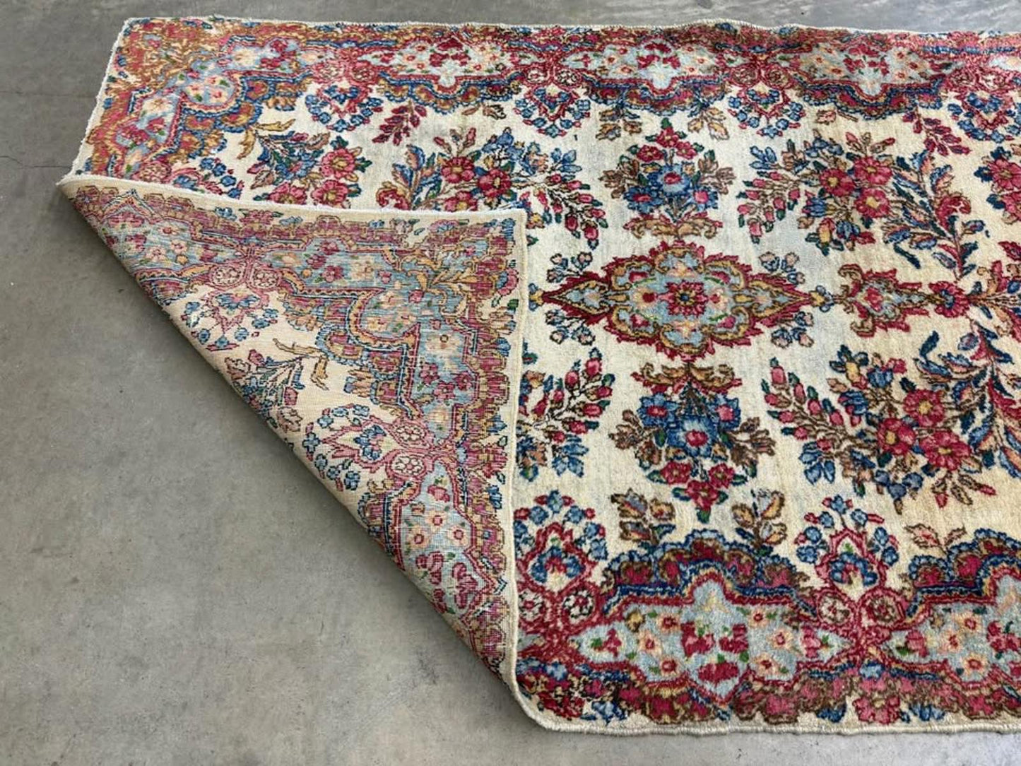 3’x4’11” Antique Persian Kerman Rug