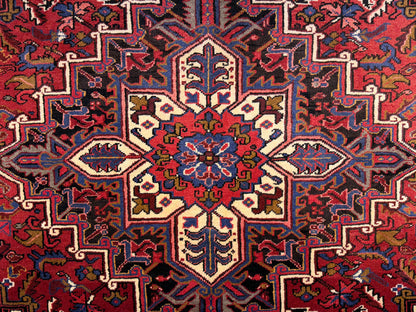 Hand-Knotted Persian Heriz Rug - 7’3”x9’9”