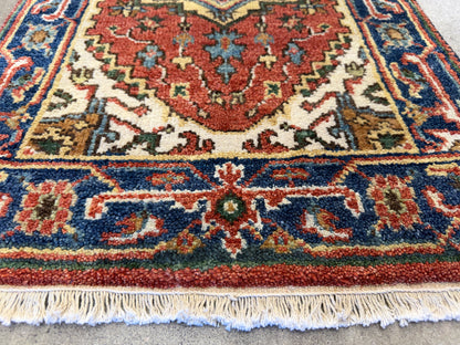 Hand-Knotted IndoHeriz Rug - 2’x3’