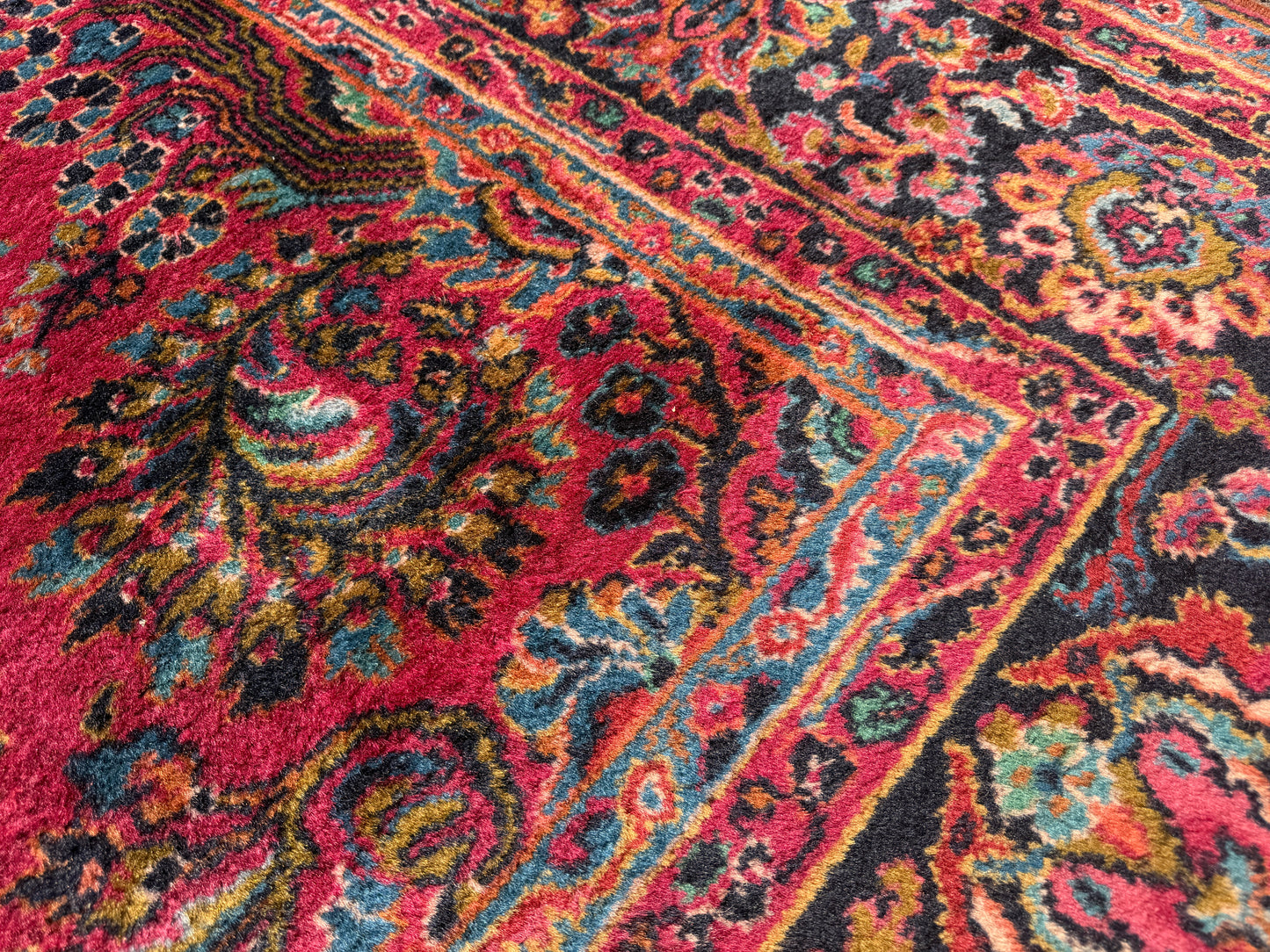 Hand-Knotted Persian Karastan Sarouk Rug - 9’x18’
