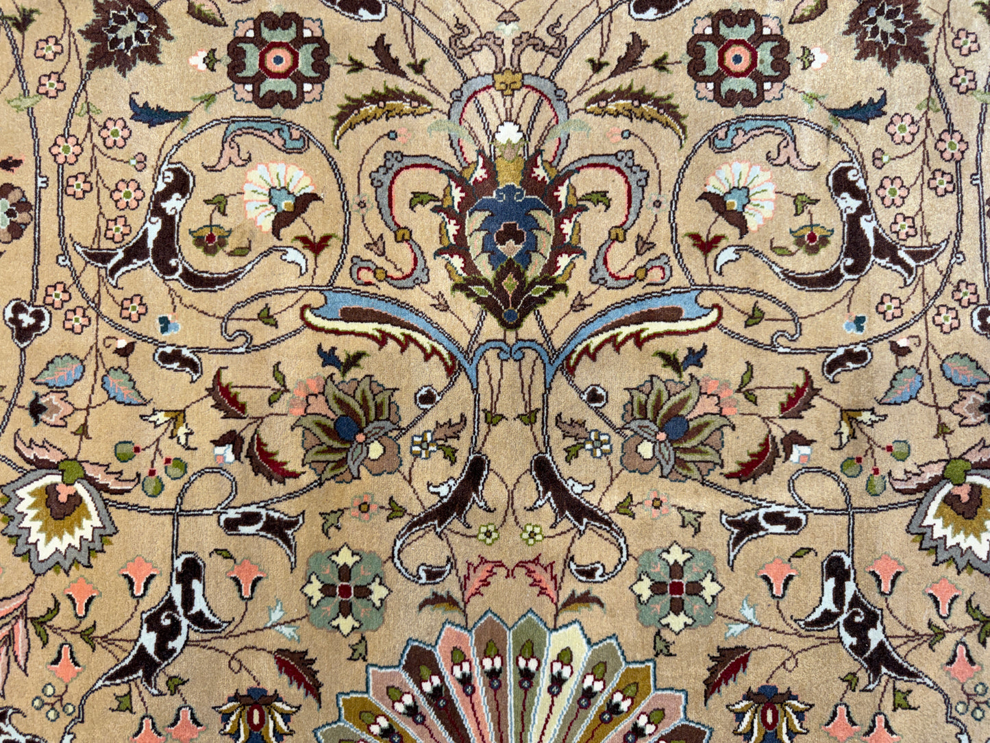 11’3”x16’3” Hand-Knotted 70 Raj Signed Persian Tabriz Rug