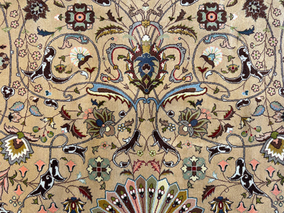 11’3”x16’3” Hand-Knotted 70 Raj Signed Persian Tabriz Rug