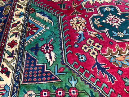 9’11”x13’ Hand-Knotted Persian Tabriz Area Rug