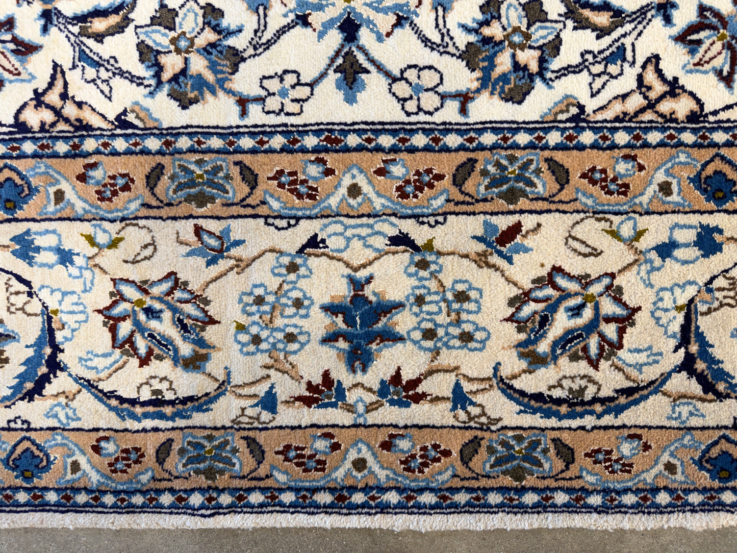 Hand-Knotted 9 La Persian Nain Rug - 6’7”x10’5”