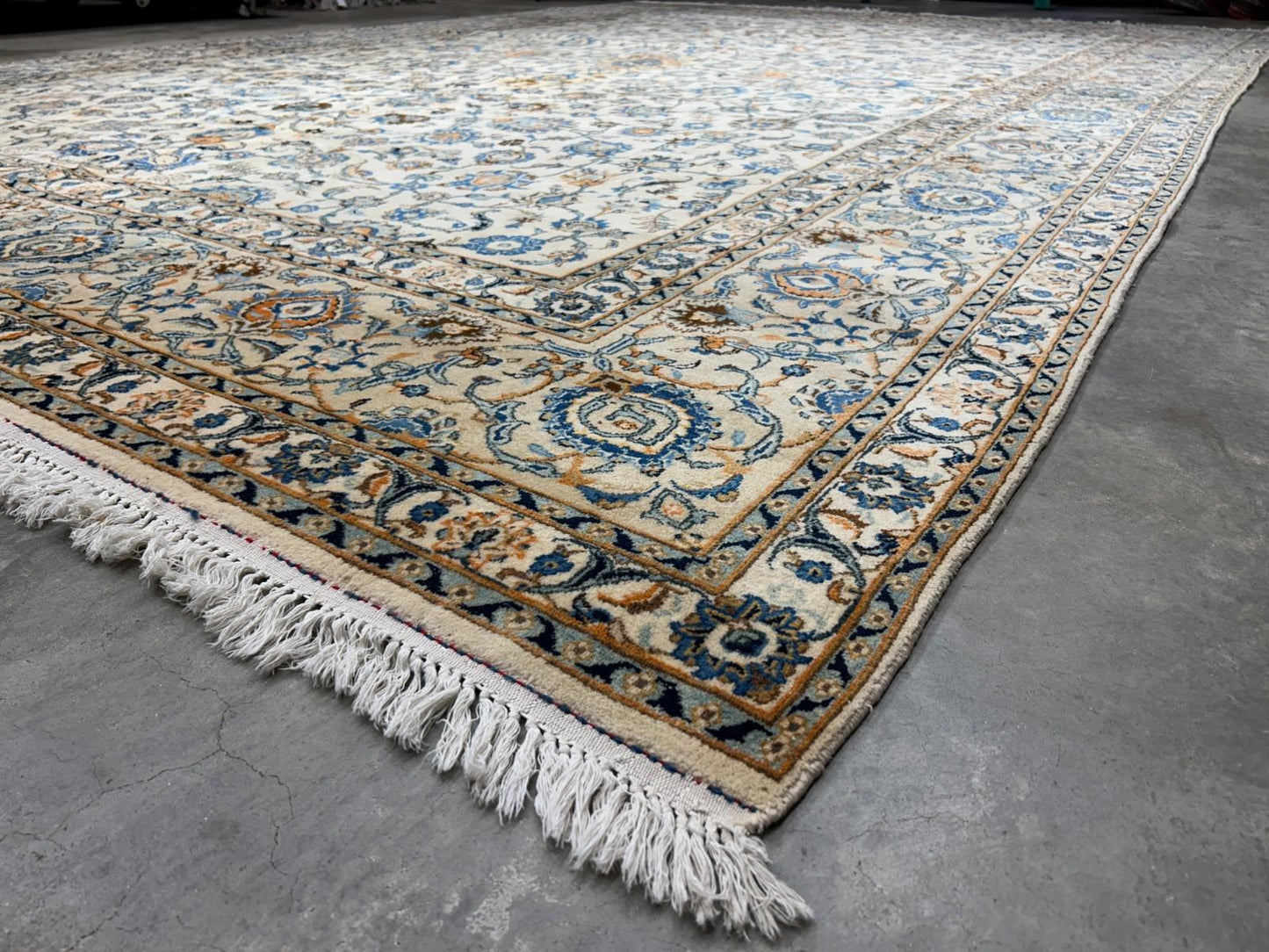 10’4”x15’2” Hand-Knotted Wool All-over Kashane Area Rug - Handmade Carpet 10x15
