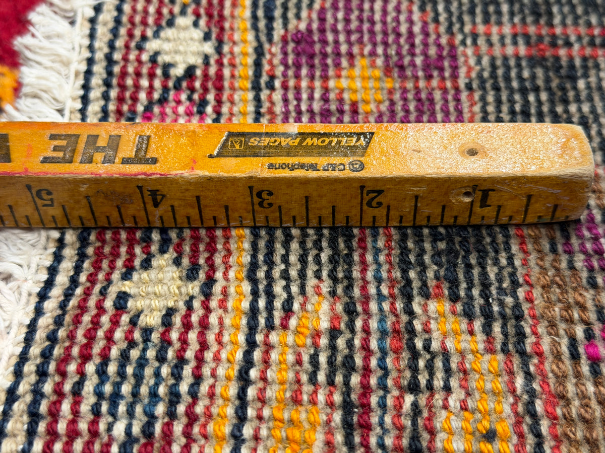 Hand-Knotted Persian Hamadan Rug - 4'x7'5"