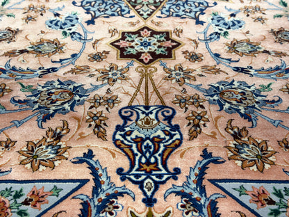 Hand-Knotted Persian Isfahan Rug - Signed Asachi - 5’x7’8”