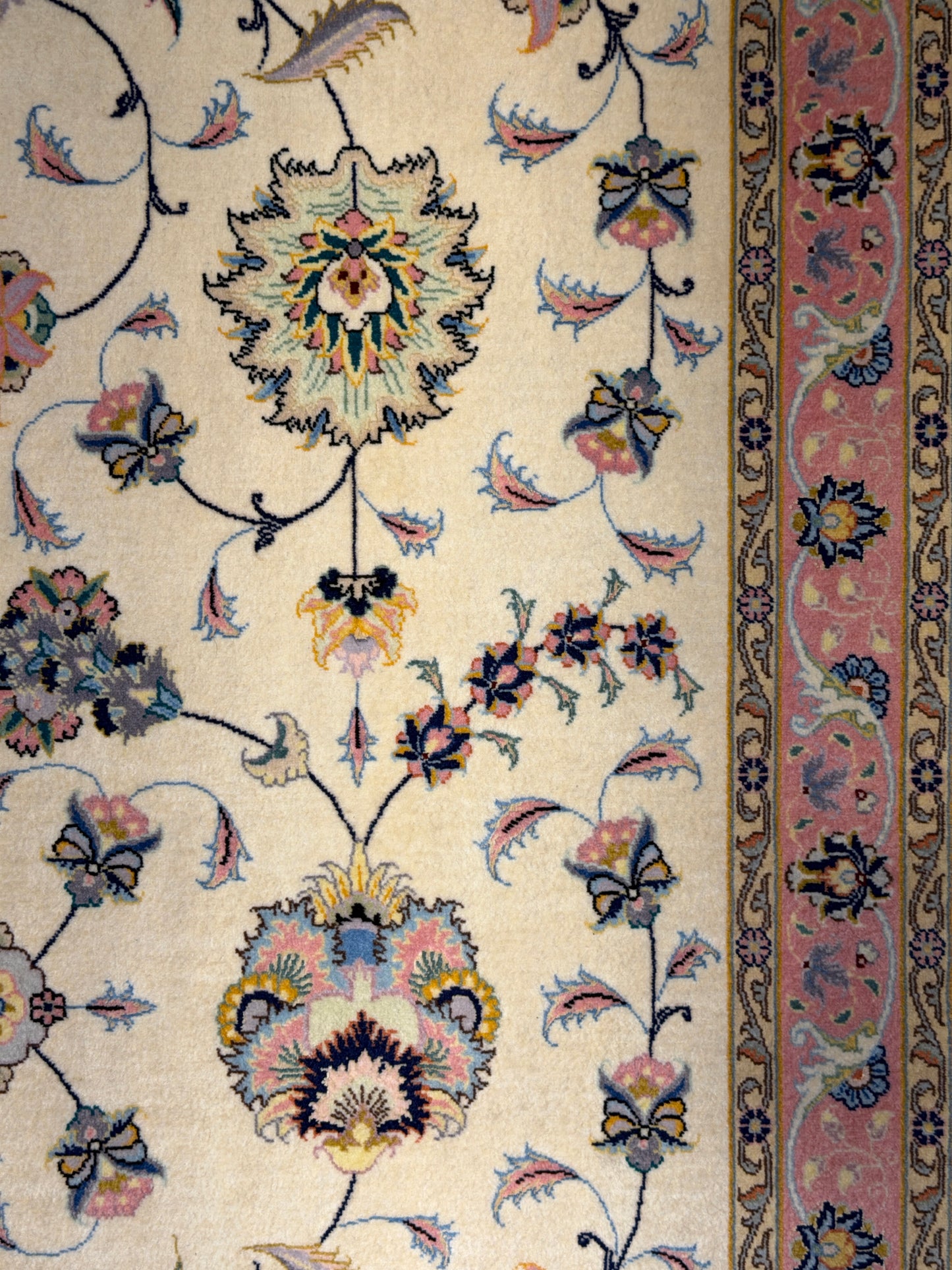 9’9”x13’4” Very Fine Hand-Knotted Persian Tabriz 80 Raj Signed Area Rug