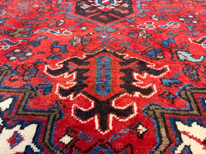 Hand-Knotted Persian Heriz Rug - 7’3”x10’3”