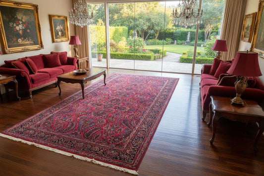 Hand-Knotted Persian Karastan Sarouk Rug - 9’x18’