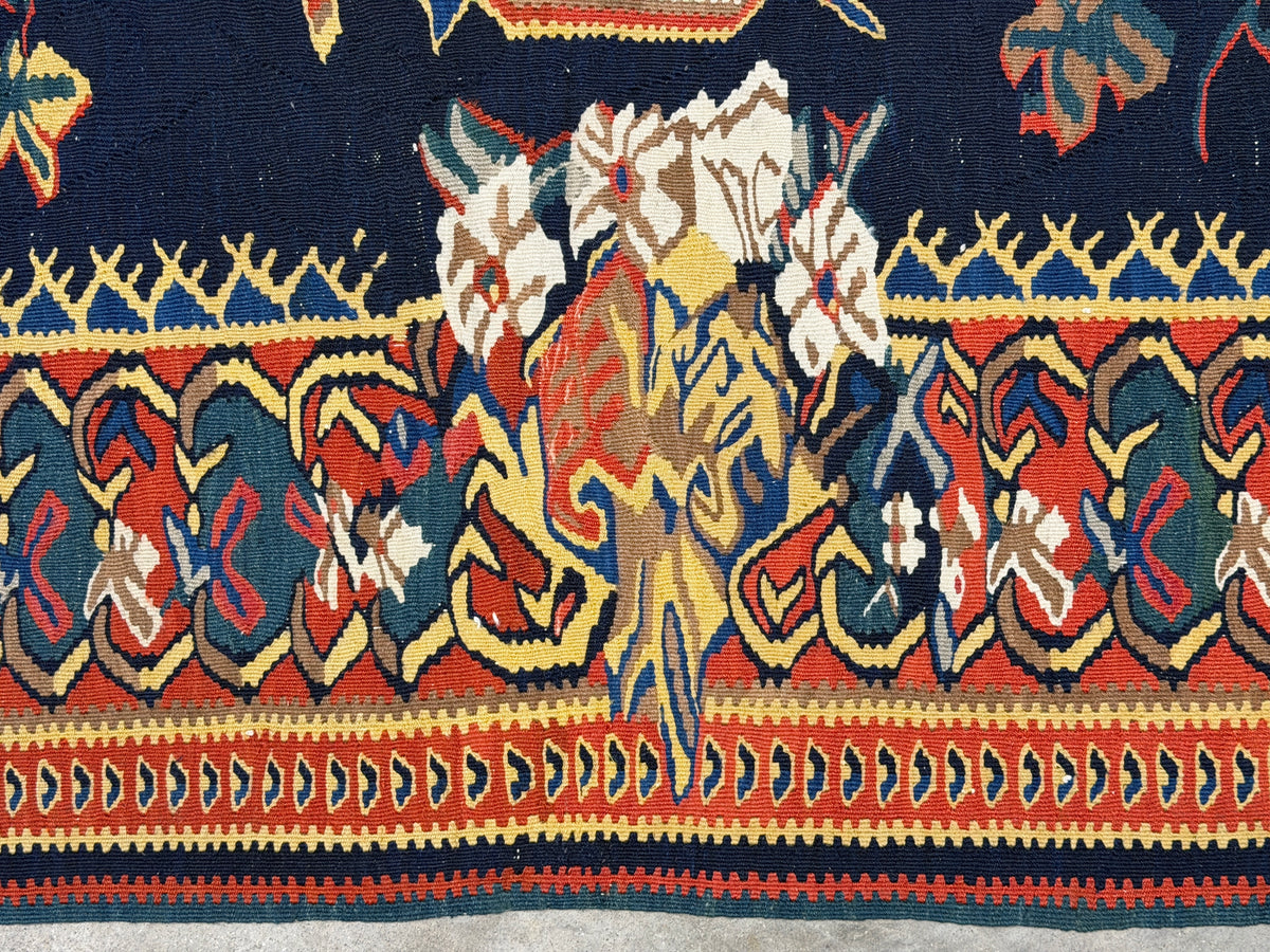 Antique Hand-Knotted Persian Senneh Rug - 4’6”x6’8”