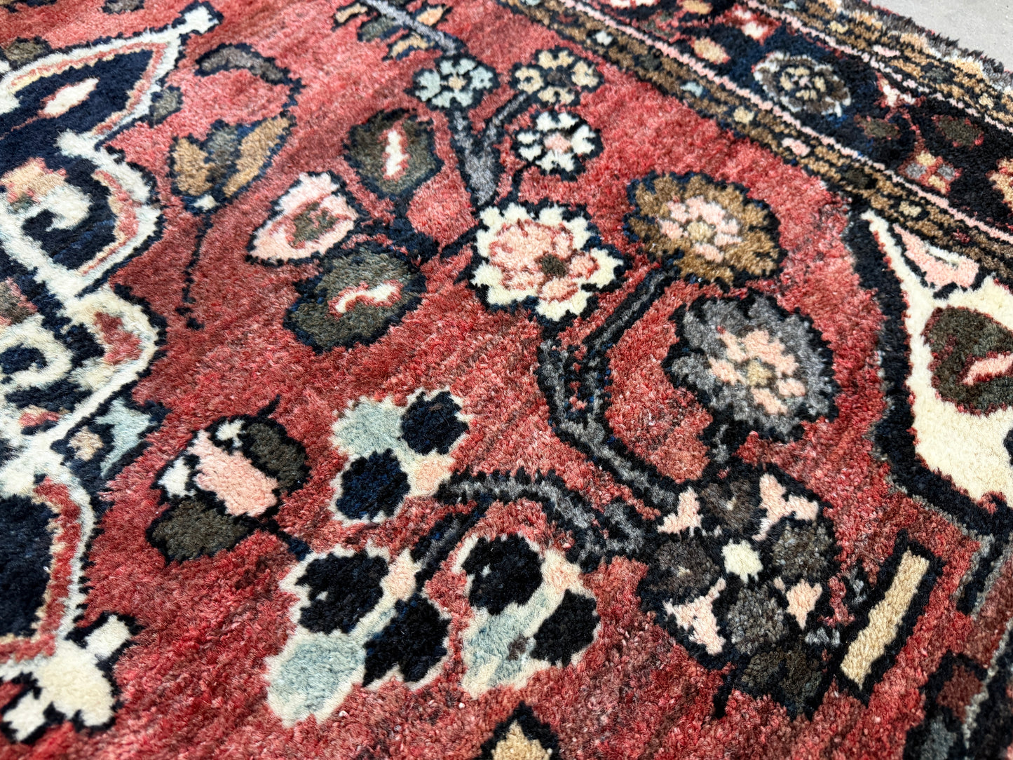 Hand-Knotted Hamadan Runner - 3’6”x9’2”