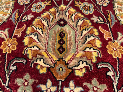 8’9”x12’3” Hand-Knotted Very Fine Wool Agra Area Rug 50 Raj