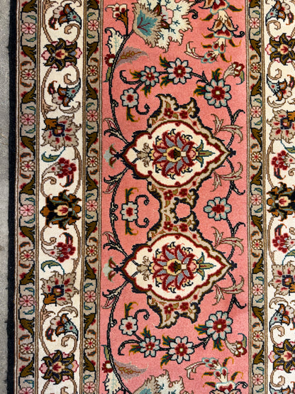 Hand-Knotted 50 Raj Persian Tabriz Rug - 9’11”x12’11”