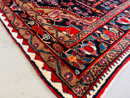 Hand-Knotted Persian Nahavand Rug - 5'5"x10'4"