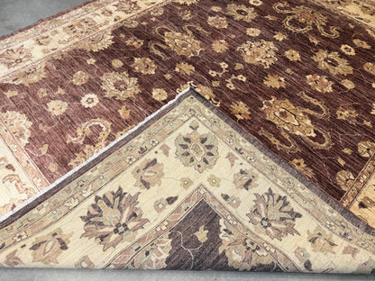 8’x10’ Hand-Knotted Wool Agra Area Rug