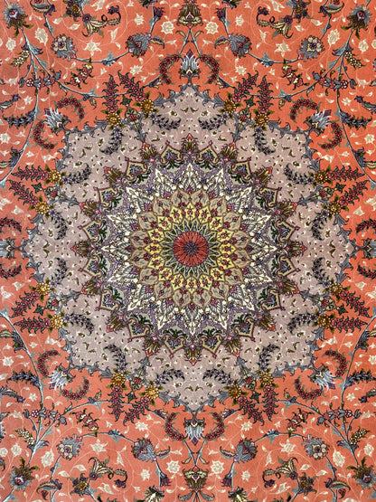 9’11”x13’4” Hand-Knotted 60 Raj Persian Tabriz Rug