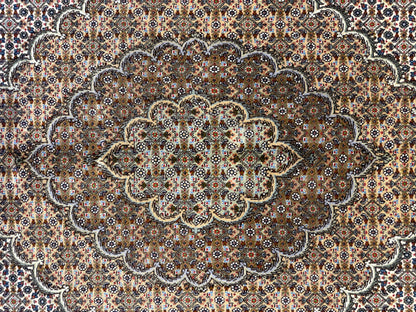 Hand-Knotted Persian Tabriz Mahi Rug - 10’x13’5”