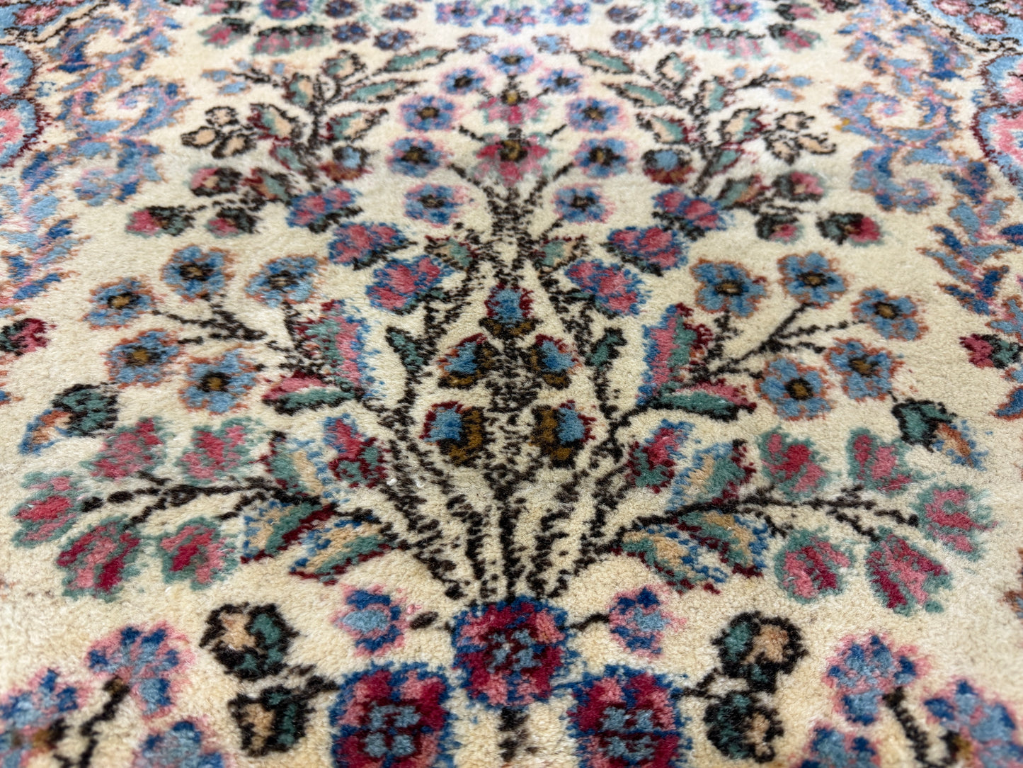 Hand-Knotted Antique Kerman Runner - 3’x21’10”
