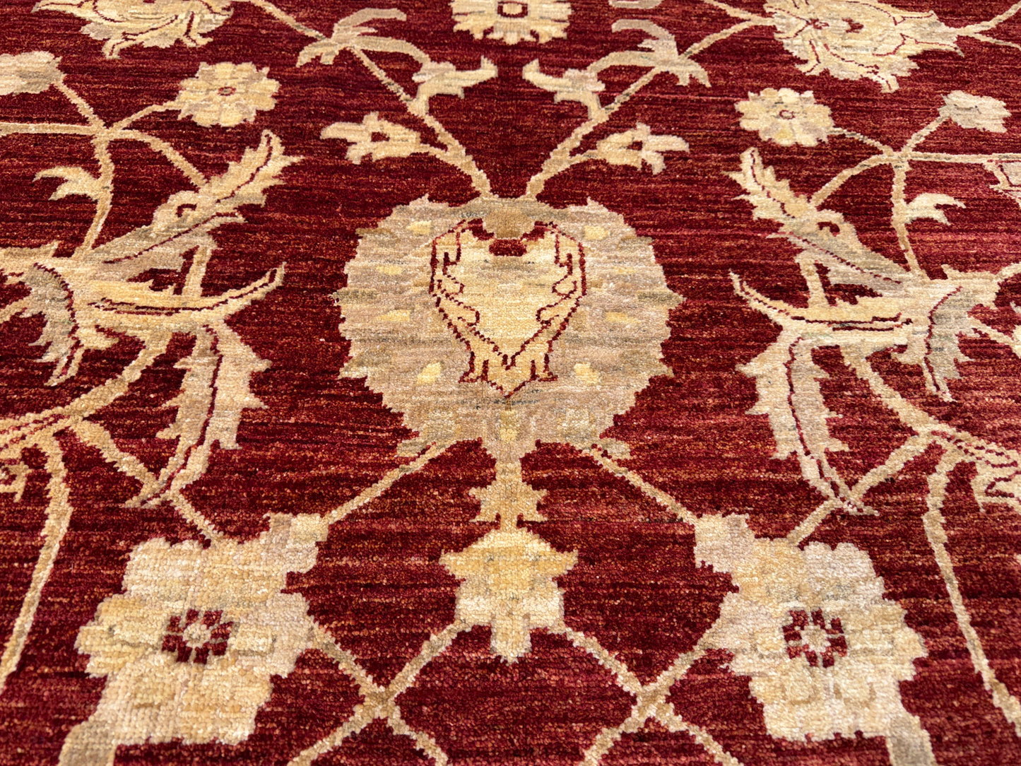 Hand-Knotted Peshawar Rug - 8’x10’