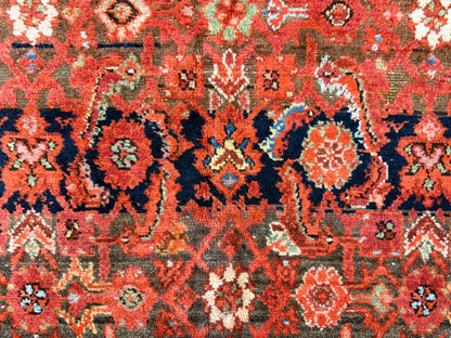 8’x15’4” Antique Hand-Knotted Very Fine Wool Persian Malayer Area Rug