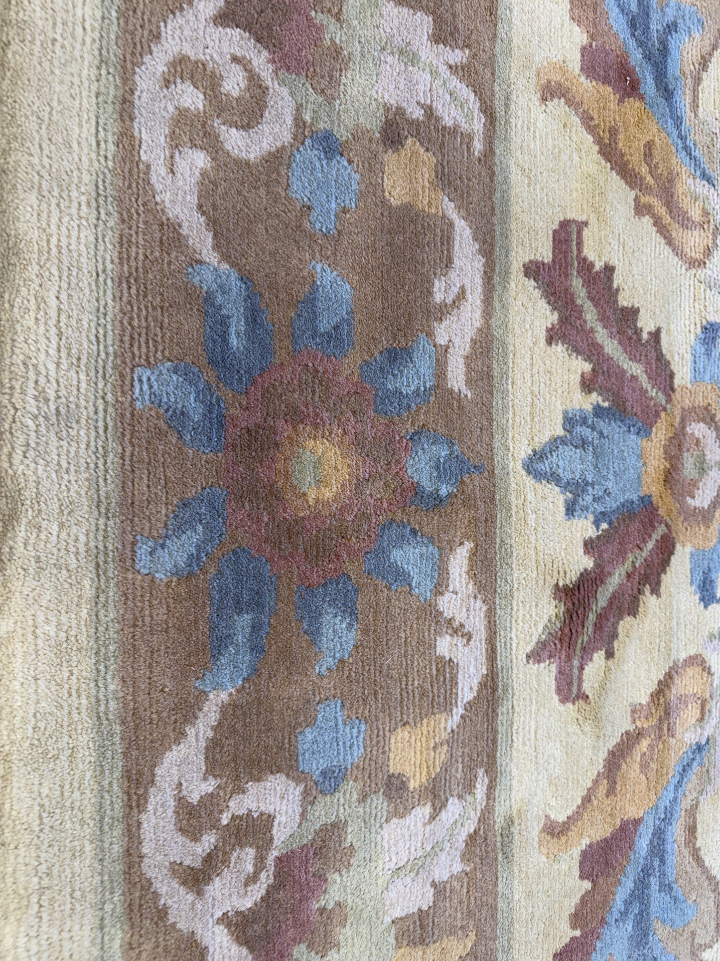 8’x9’10” Hand-Knotted Wool Aubusson Area Rug