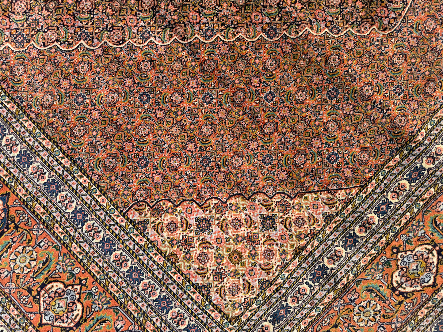 11’9”x15’9” Hand-Knotted Fine Wool Persian Sarab Area Rug