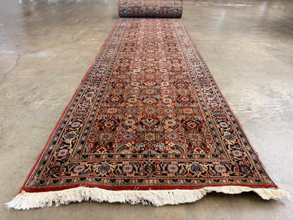 Hand-Knotted Herati Runner - 2’7”x19’6”