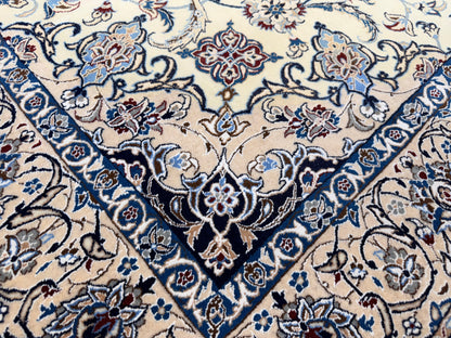 Hand-Knotted Persian Nain 6 La Rug - 4’4”x7’2”