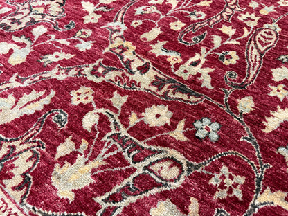 Hand-Knotted  Peshawar Rug - 10’x14’9”