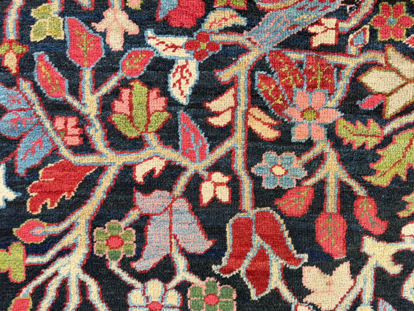Hand-Knotted Antique Persian Heriz Rug - 12’6”x22’6”