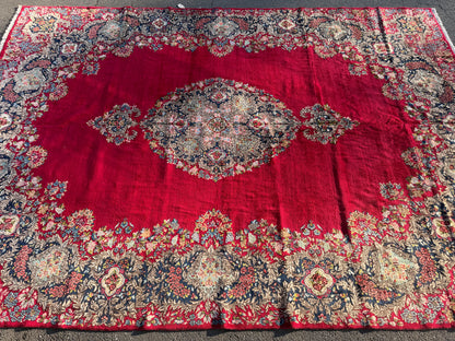 Hand-Knotted Persian Kerman Rug - 11’6”x16’5”