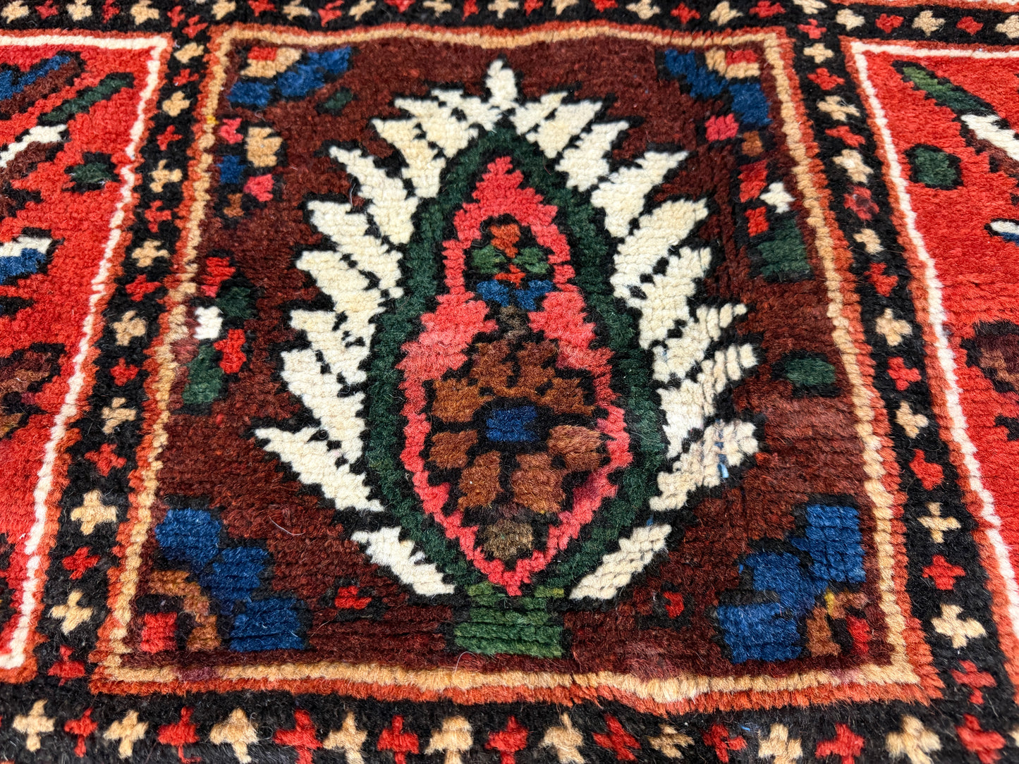 Hand-Knotted Persian Bakhtiari Rug - 9’4”x10’3”