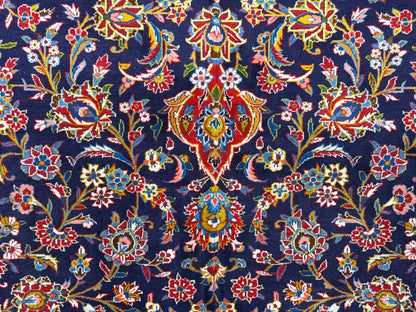 10’3”x16’8” Hand-Knotted Handmade Signed Miraftab Wool Persian Kashan Area Rug