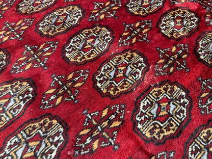 Hand-Knotted Bokhara Rug - 4’2”x6’3”