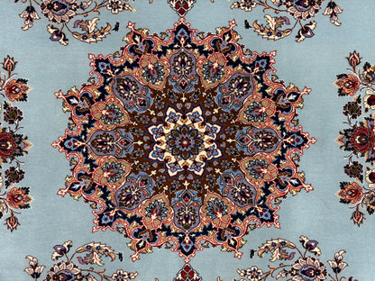 Hand-Knotted Persian Isfahan Rug - Signed Enteshari - 5’x7’9”
