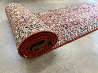 Hand-Knotted Herati Runner - 2’7”x19’6”