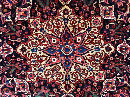 Antique Hand-Knotted Persian Bakhtiari Rug - 10’6”x14’7”